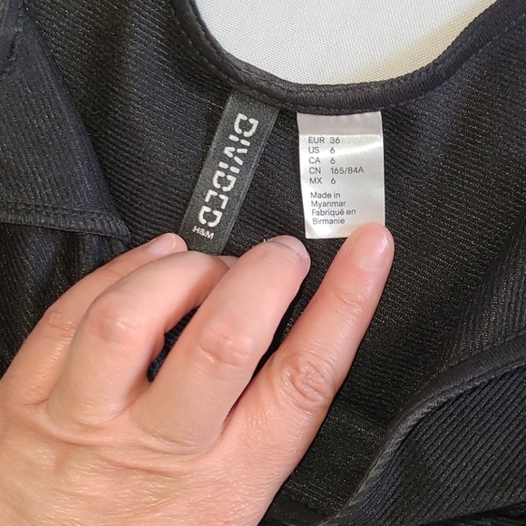 Black short strappy dress H&M - Picture 3 of 8